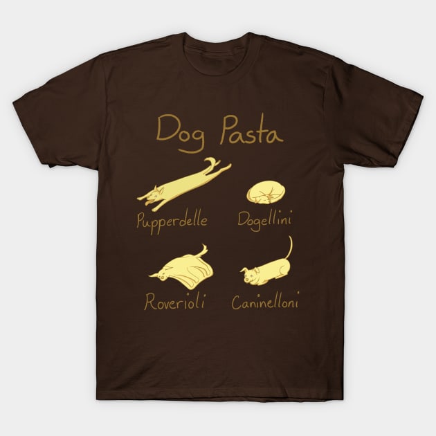 Dog Pasta T-Shirt by AnxietyDog